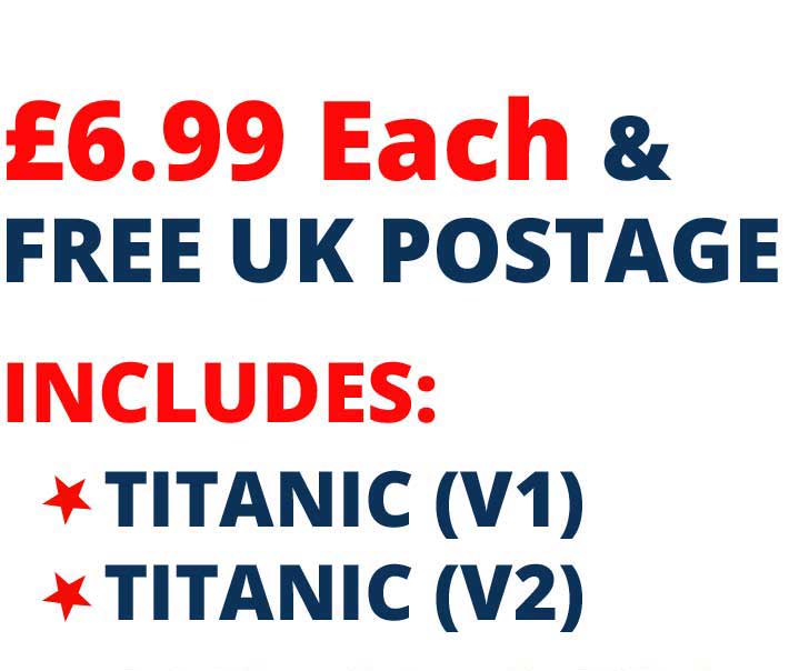 Titanic 2 Card Set £6.99 Includes Titanic V1 And Titanic V2 Cards